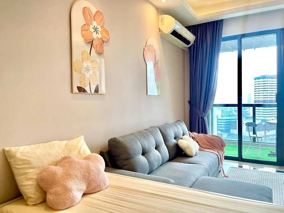 Hck9 4-6Pax 2Br/Walk Ciq/City View@Jb Johor Bahru Apartment