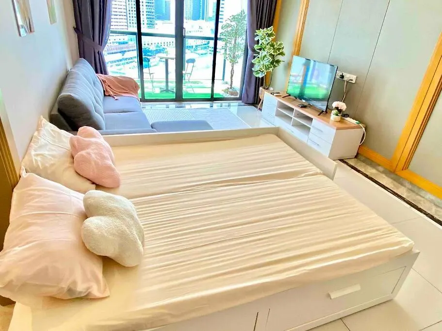 Apartment Hck9 4-6Pax 2Br/Walk Ciq/City View@Jb Johor Bahru